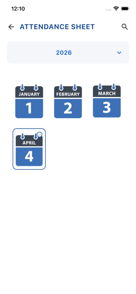 AlliN attendance calendar