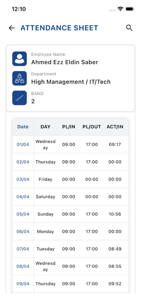 AlliN attendance sheet